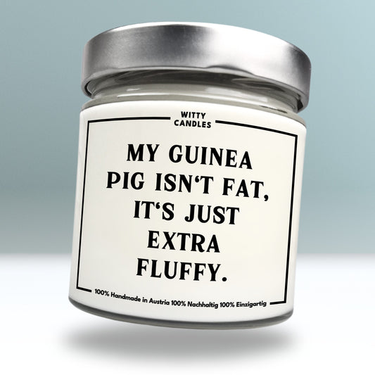 "My guinea pig isn't fat, it's just extra fluffy."