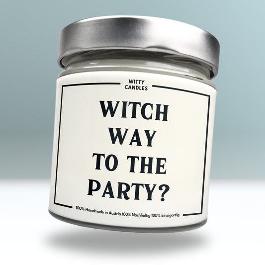 "Witch way to the party?"