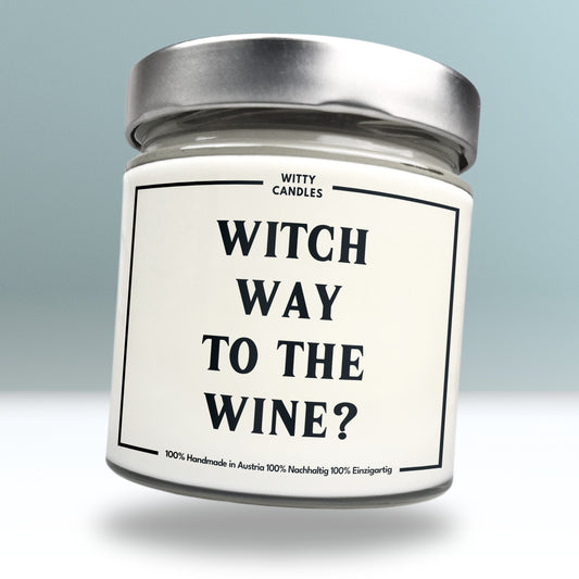 "Witch way to the wine?"