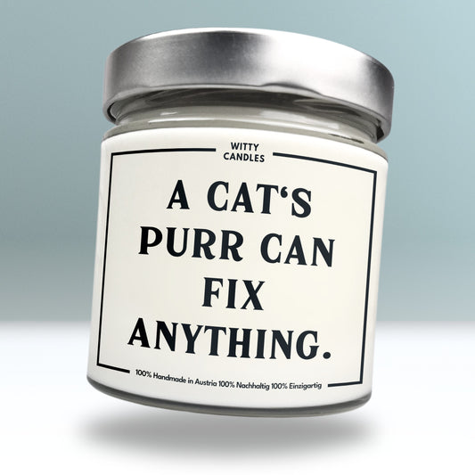 "A cat's purr can fix anything."